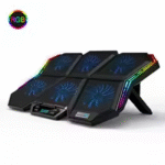 Coolcold Gaming RGB refroidisseur d'ordinateur portable 12-17 pouces écran LED tapis de refroidissement pour