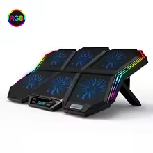 tapis de refroidissement pour ordinateur portable support de refroidisseur pour ordinateur portable avec Six ventilateurs et 2 Ports USB